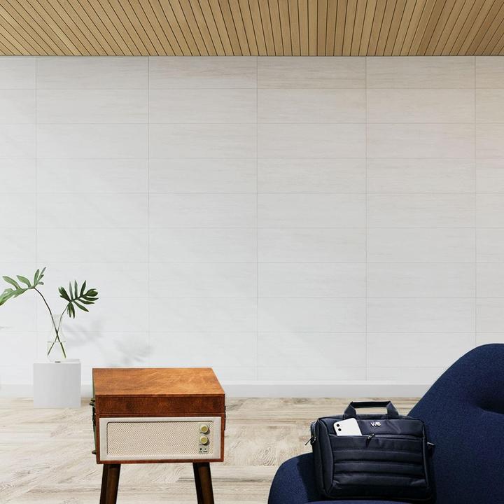 Produktbild Halterrego Platine vinyle COTTAGE bluetooth out 4 pieds amovibles motif cuir vintage (Manuell)