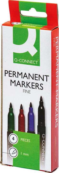 Image du produit Q-Connect Amende pour marqueur permanent (4x)