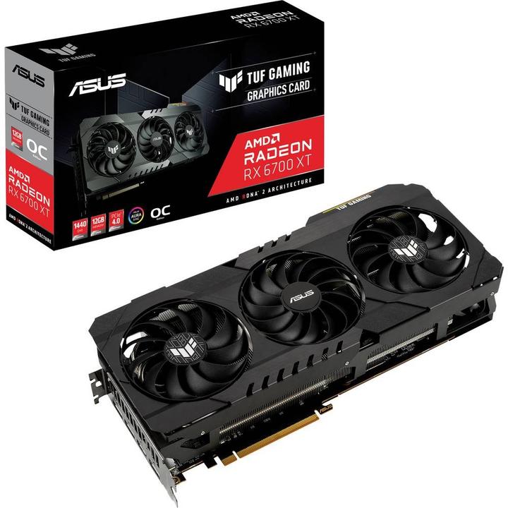 Actual product image ASUS TUF GAMING Radeon RX 6700 XT OC Edition (12 GB)
