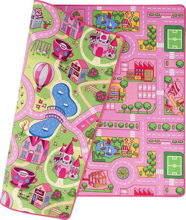 Actual product image Snapstyle Street carpet with two street landscapes on both sides Girls (160 x 240 cm)