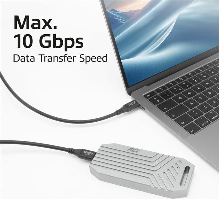 Produktbild ACT USB 3.0 10Gbps 60W USB Type-C« Cable, 0.5 meters (0.50 m, USB 3.0, USB 3.1, 60 W)