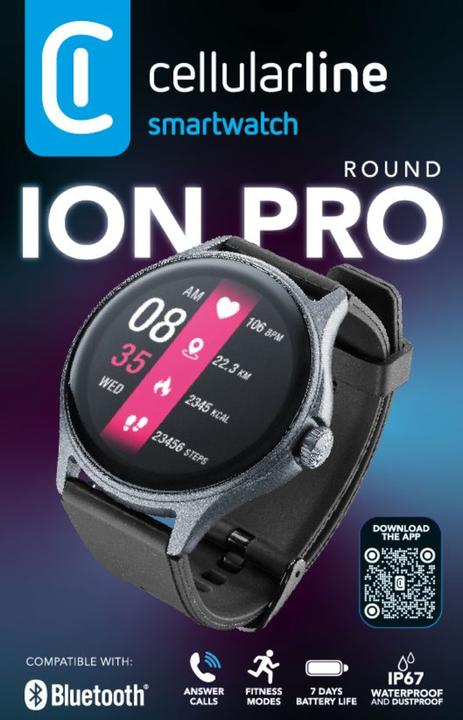 Actual product image Cellularline Bluetooth Smartwatch