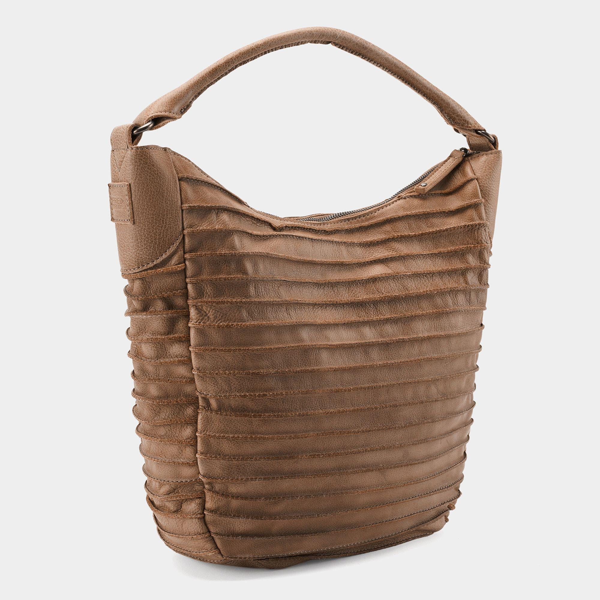 Thumbnail - FredsBruder, Handtasche, Riffeltier S Schultertasche Leder 33 cm, Braun