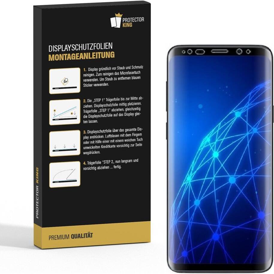Thumbnail - Protectorking 4x Premium Displayschutzfolie 3D KLAR (4 Stück, Samsung Galaxy S9), Smartphone Schutzfolie