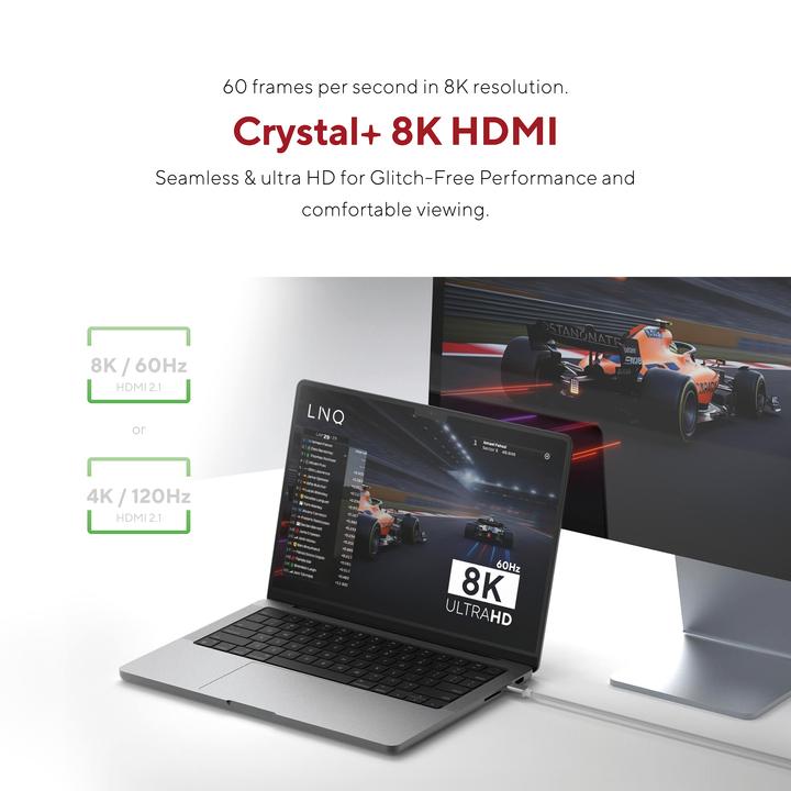 Produktbild LINQ Connects USB-C Pro zu HDMI Kabel (2 m, HDMI, 2.1)