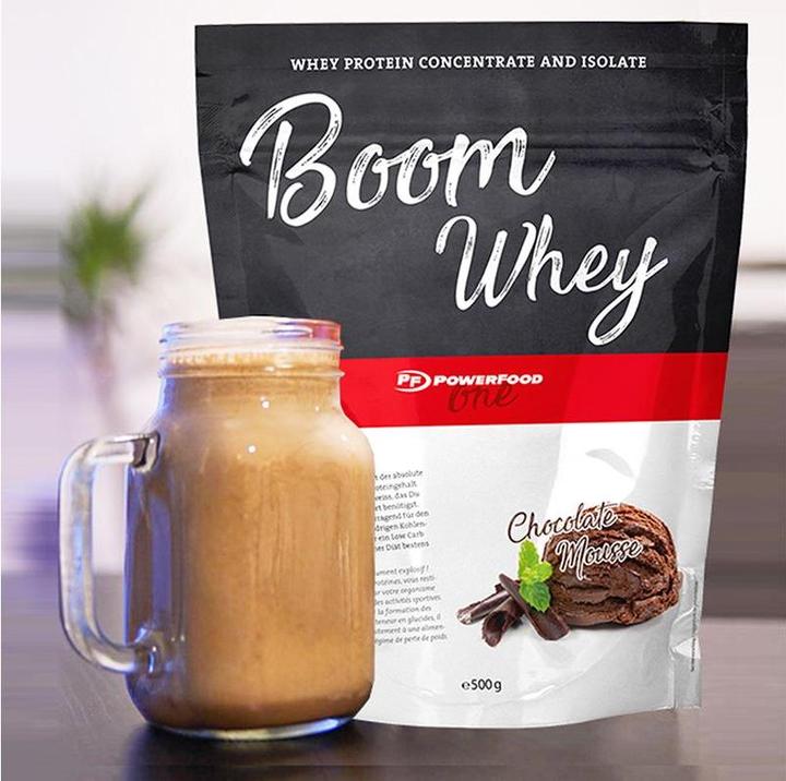 Actual product image Powerfood Boom Whey (Strawberry, 1 pcs., 1000 g)