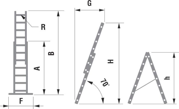 Produktbild Puag Allzweckleiter 2 x 11 Sprossen (Anlegeleiter, 513 cm)