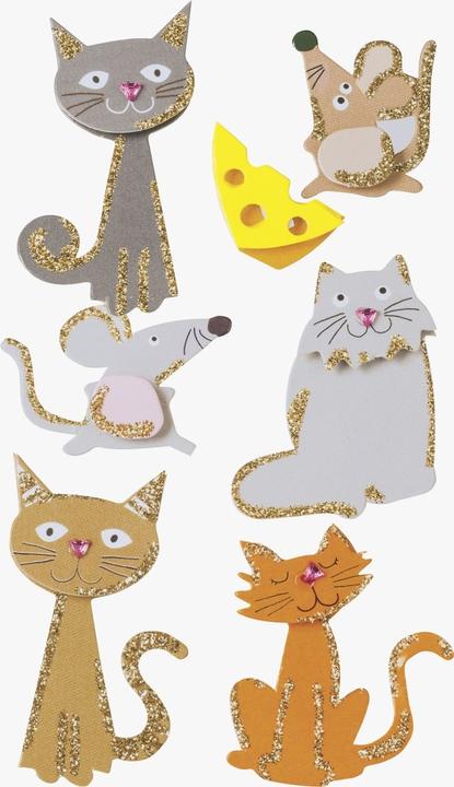 Produktbild Heyda Motivsticker Katzen (7 Sticker)