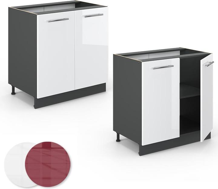 Produktbild Vicco Fame-Line mit Regal, AP Eiche (80 x 60 x 81.5 cm)