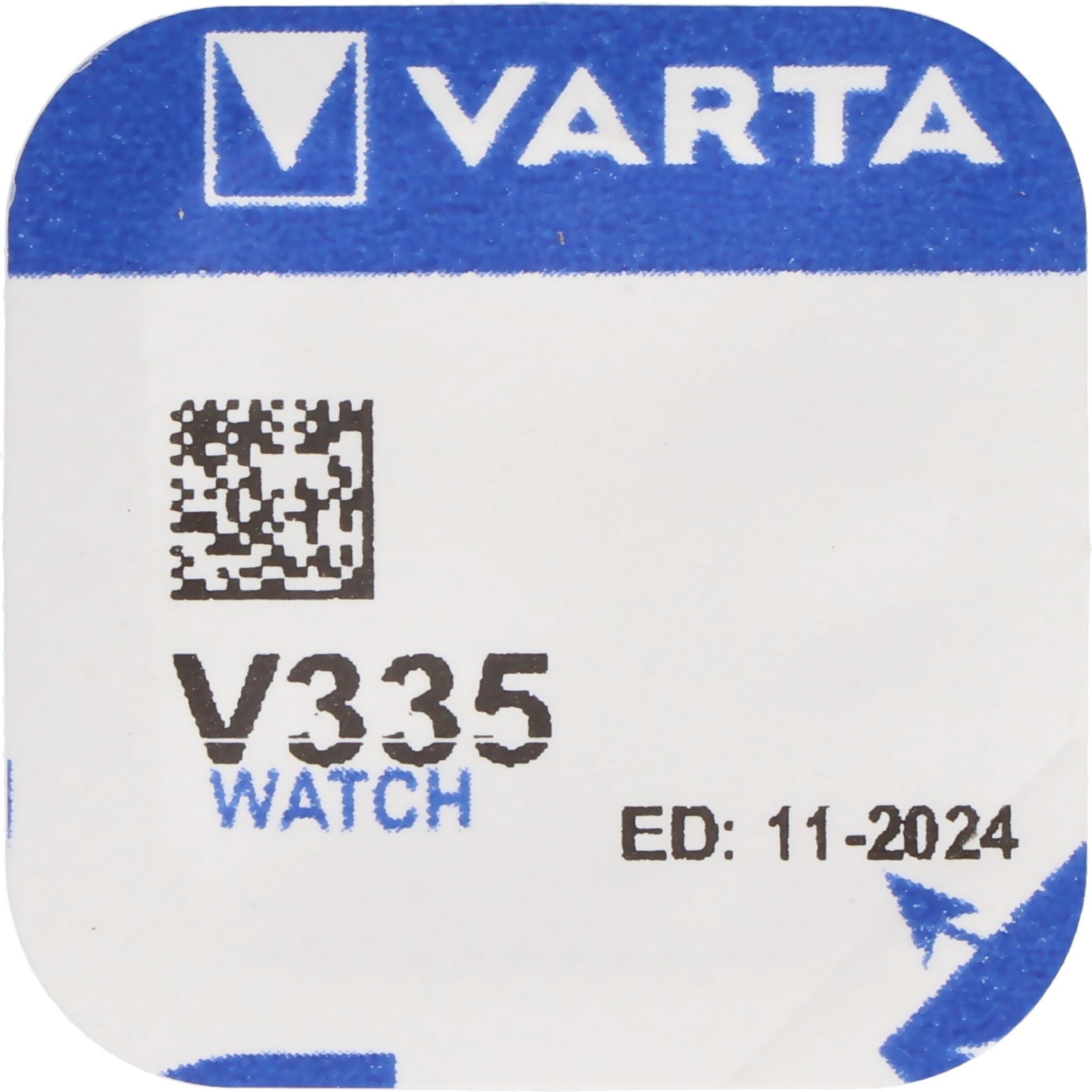 Varta 335, V335, SR512SW Knopfzelle für Uhren etc. (5 mAh), Batterien + Akkus