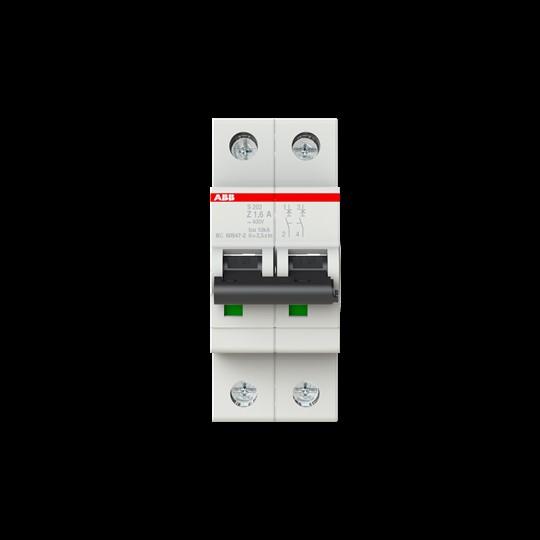 Immagine prodotto ABB S202-Z1,6 Interruttore automatico 1,6A per M compatto a 2 poli