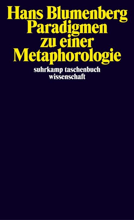 Image du produit Paradigmen zu einer Metaphorologie (Allemand, Hans Blumenberg)