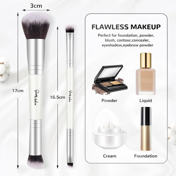 Actual product image Start Makers Make Up Pinsel Concealer Foundation Doppelseitig 2 Stück (Set)
