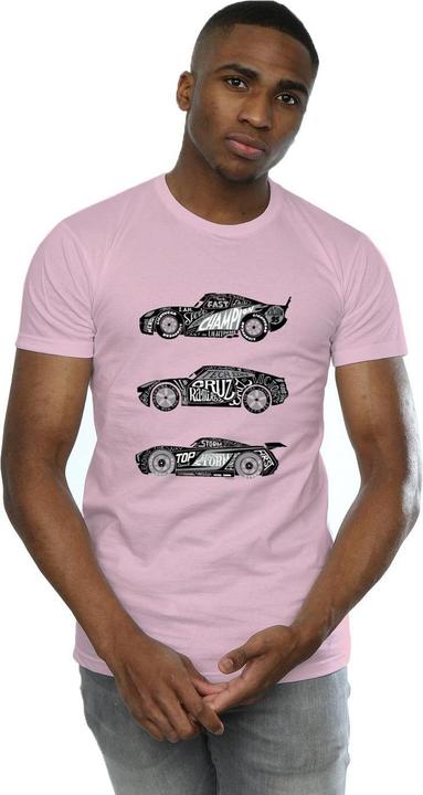 Immagine prodotto Disney Cars Text Racers Maglietta Uomo (M)