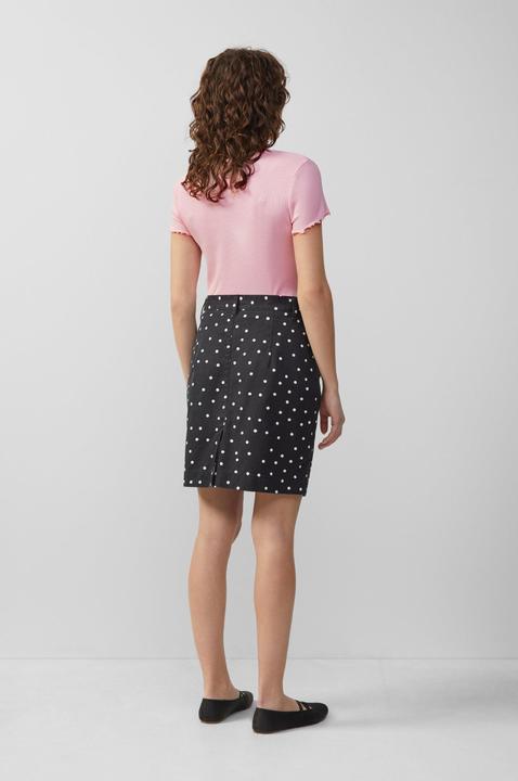 Produktbild S.Oliver T-Shirt Verkürztes Rippshirt mit Rundhalsausschnitt (XL)