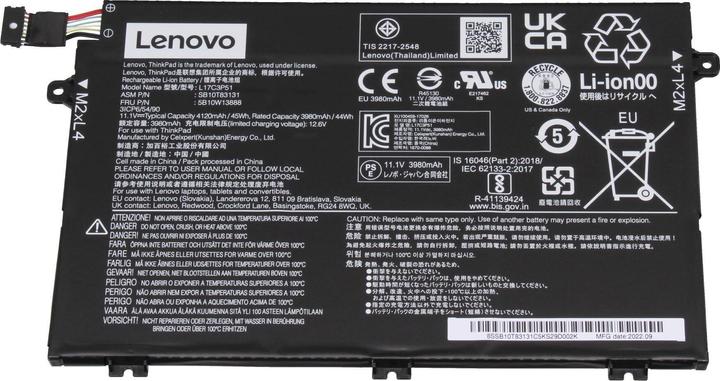Produktbild Lenovo L17L3P51 (3 Zellen, 4120 mAh)
