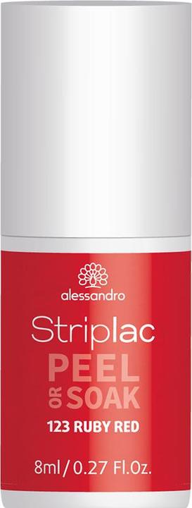 Image du produit Alessandro Striplac Peel or Soak (123 Rouge rubis, Vernis à ongles peel off)