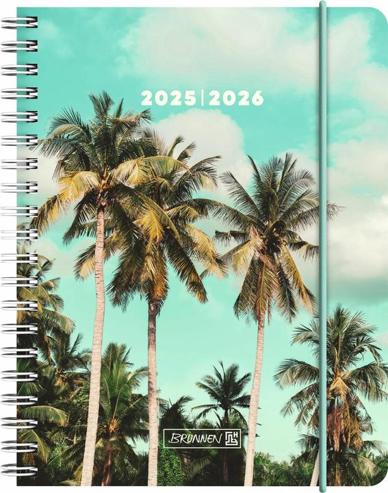 Produktbild BRUNNEN Schlerkalender (2025/2026) 'Tropical', 2 Seiten = 1 Woche, A6, 208 Seiten, PP-Umschlag (A6, Niederländisch, Englisch)