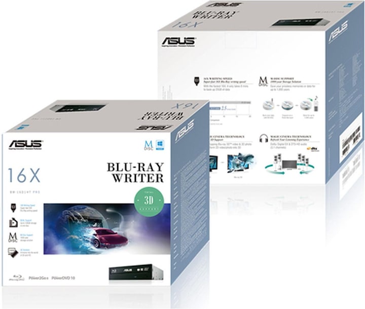 Produktbild ASUS Bw-16d1ht/G (DVD Brenner, Blu-ray Brenner, CD Brenner)