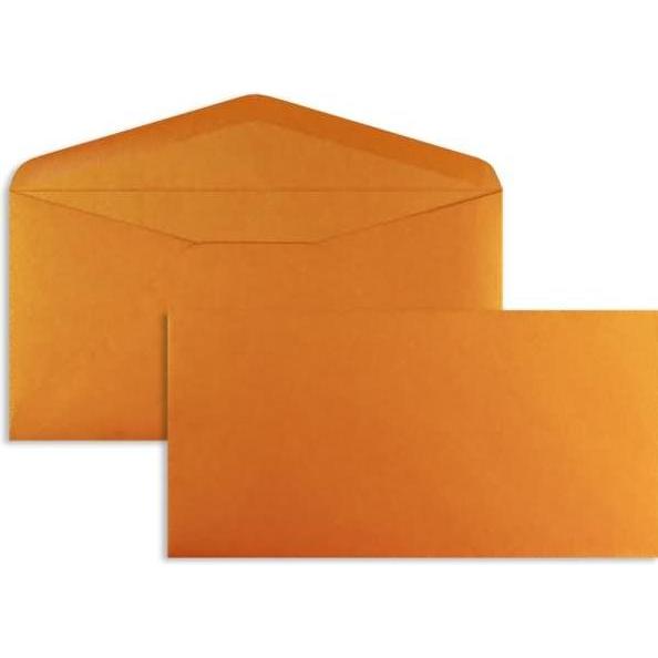 Blanke, Briefumschlag, Briefumschläge DINlang 120g/qm gummiert VE=100 Stück glamour orange (110 x 220 mm, 100 x)