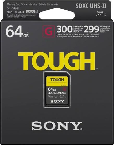 Image du produit Sony SF-G Tough SDXC UHS-II (64 Go, SDXC, U3, UHS-II)