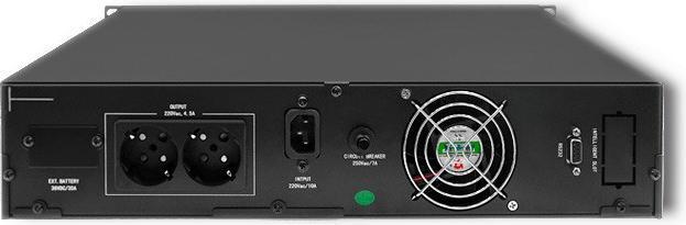 Image du produit Qoltec 53945 UPS 1KVA (1 VA, 800 W, Double convertisseur en ligne Onduleur)
