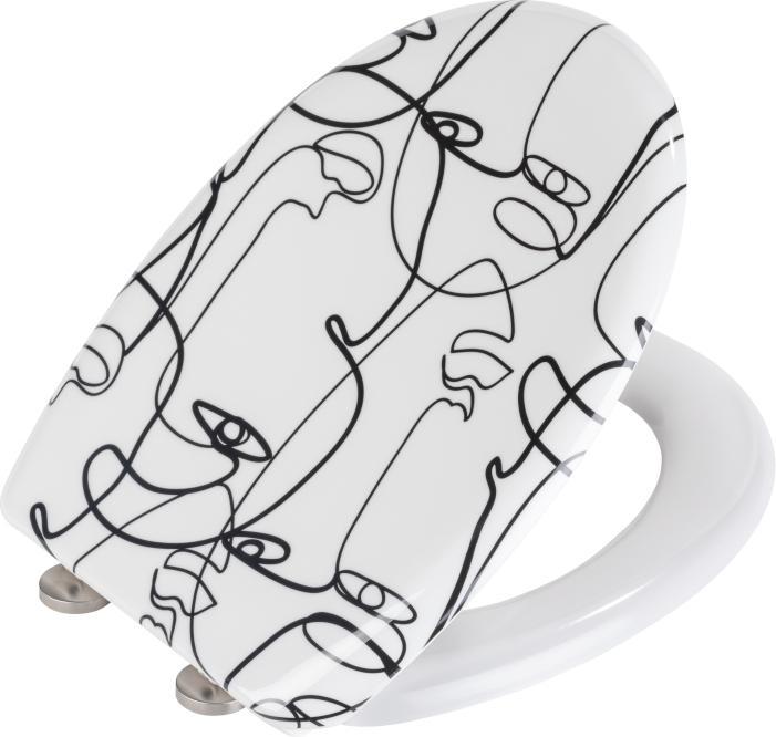 Actual product image Wenko WC seat Faces, Easy Close