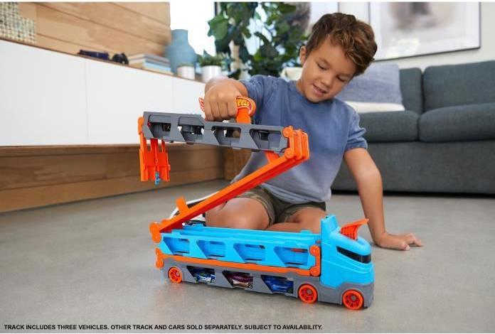Immagine prodotto Hot Wheels 2-in-1 Rennbahn-Transporter