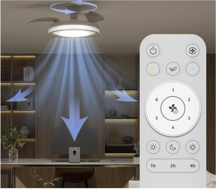 Immagine prodotto Philips Ventilatore da Soffitto Bliss con Luce LED e Pale Retrattili