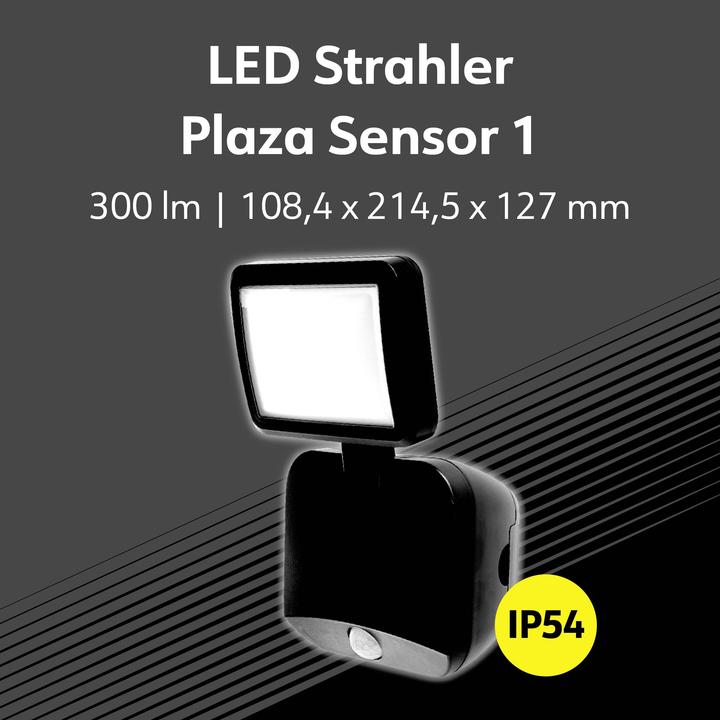 Image du produit Müller Licht Müller-Licht Plaza 27700039 LED-Aussenstrahler mit Bewegungsmelder 4 W Neutralwe (260 lm, IP54)