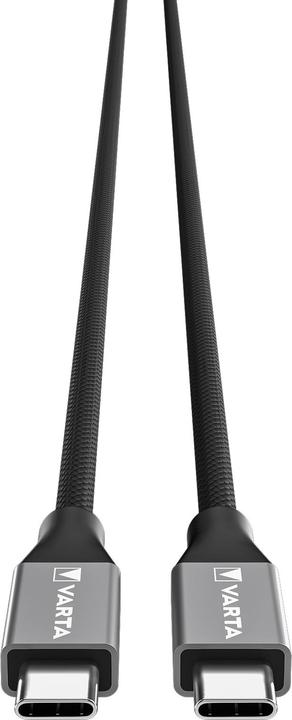 Actual product image Varta Speed Charge & Sync Cable USB Type C to USB Type C (2 m, USB 3.1, 100 W)