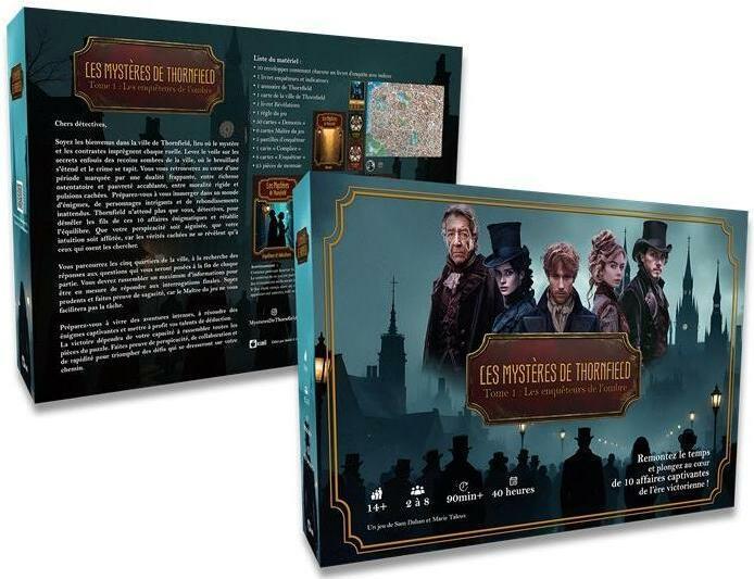 Actual product image HutoPi Familienspiel Die Geheimnisse von Thornfield: Band 1 (French, 2 - 8 Players)