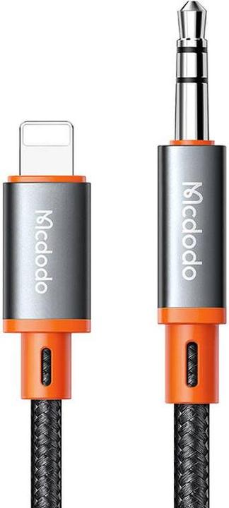 Produktbild Mcdodo CA-0780 Lightning to 3.5mm AUX mini jack cable, 1.2m (black) (1.20 m, Lightning, 3.5mm Klinke (AUX))