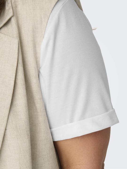 Actual product image Only Regular fit Round neck Folded cuffs T-shirt T-shirt (XL)