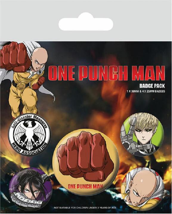 Produktbild Pyramid ONE PUNCH MAN - Pack 5 Badges - Destructive
