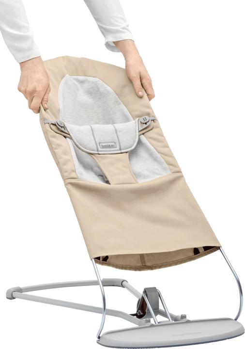 Image du produit BabyBjörn Tissu siège bascule tissé/jersey, beige/gris