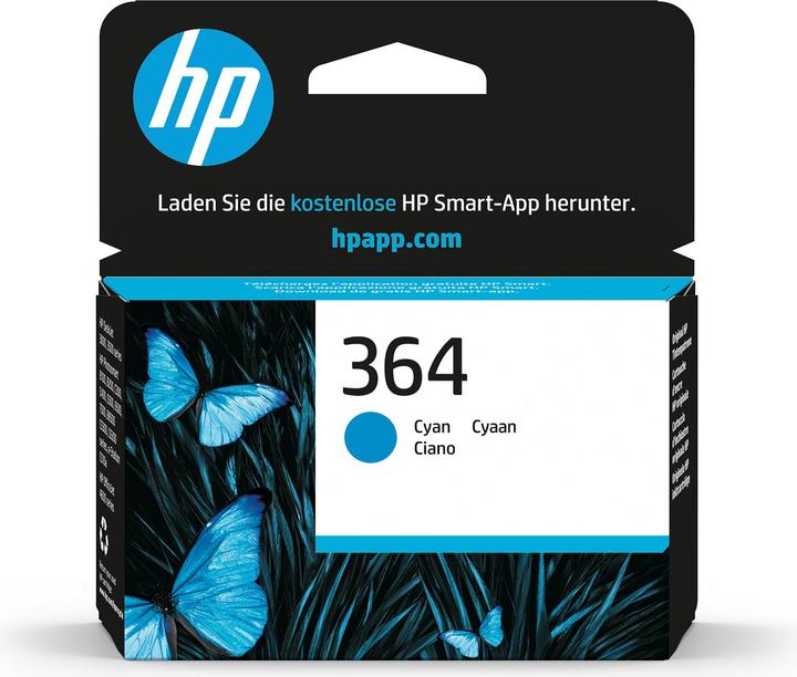 Actual product image HP 364 - Cyan - Original - Ink cartridge - for Deskjet 35XX (C)