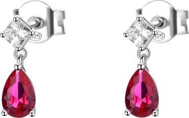Actual product image Brosway - Passion Ruby Fancy Cubic Zirconia Silver Dangle Earrings FPR119