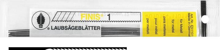 Actual product image Puk Fretsaw blade Finis length 13 cm no. 1 (FINE) for metal