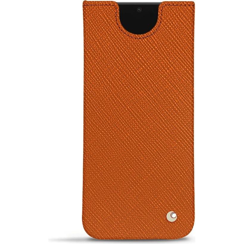 Noreve Lederschutzhülle (Samsung Galaxy S21), Smartphone Hülle, Orange