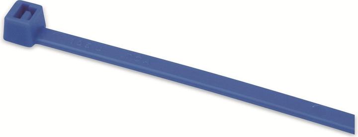Image du produit HellermannTyton Collier de serrage à denture interne Série T (L x l) 150 mm x 3,5 mm T30R-PA66-BU Couleur : Bleu (Serre-câbles en plastique, 150 mm, 100 pcs)