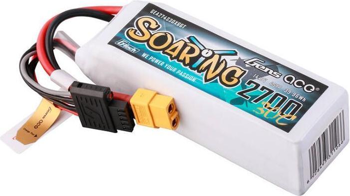 Produktbild Gens Ace G-Tech Soaring 2700mAh 14.8V 30C 4S1P LiPo XT60 (14.80 V, 2700 mAh)