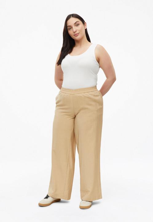 Produktbild s.Oliver Leichte Wide Leg Hose mit Elastikbund (54)
