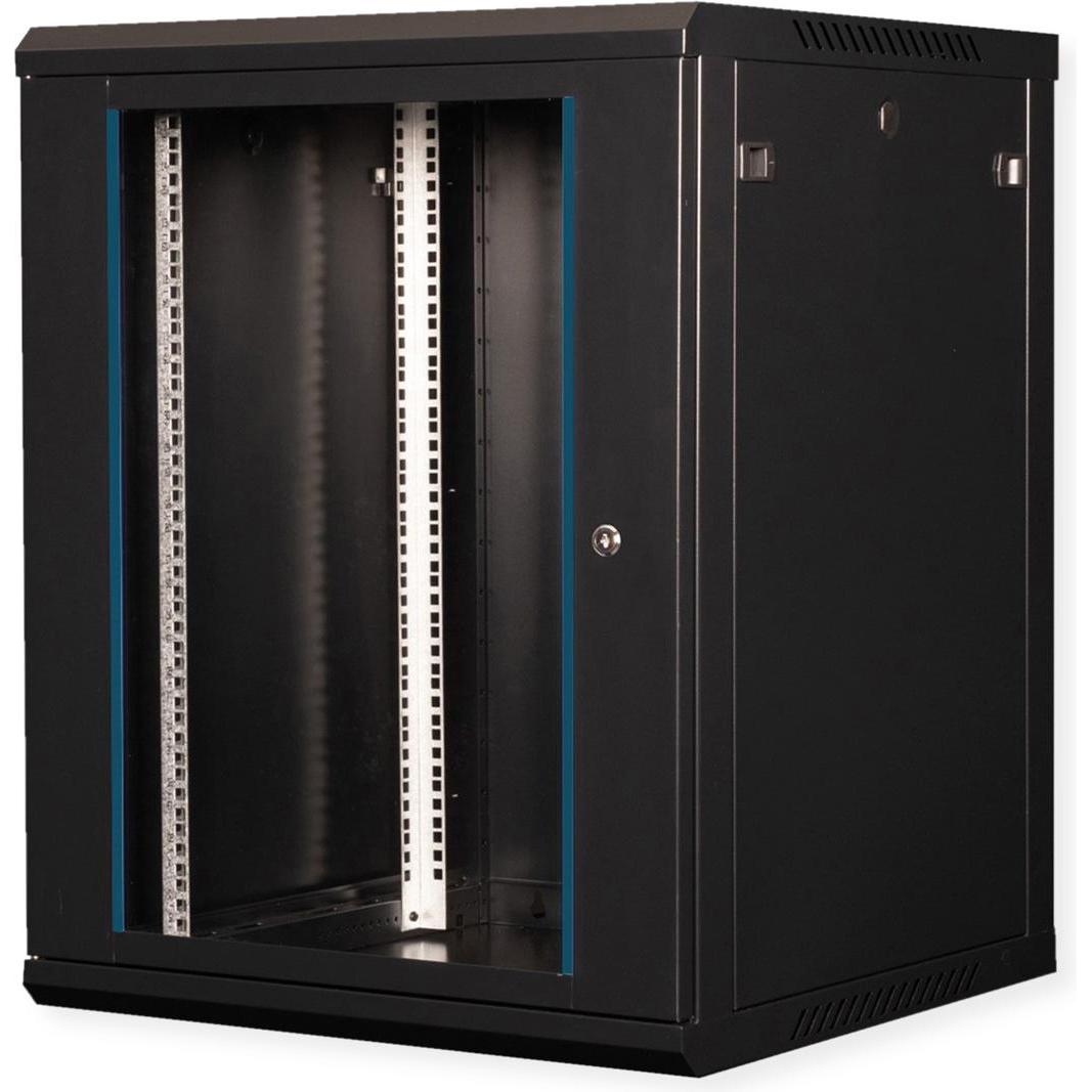 Value 19-Zoll Wandgehäuse 15HE 600x600mm schwarz, Bausatz (15 HE, Rack da 19 pollici), Armadio rack, Nero