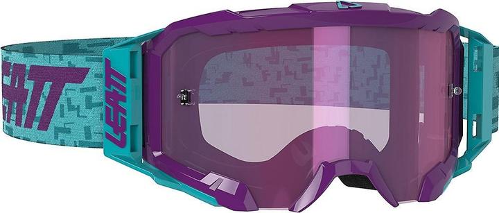 Produktbild Leatt Velocity 5.5 Iriz Goggle anti fog mirror lens Neon Orange Blue UC (Orange-Blau, Blau getönt)