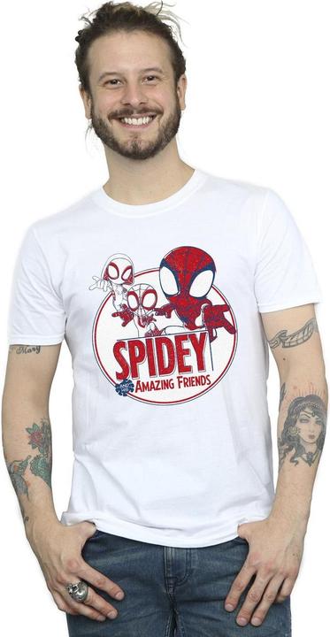 Actual product image Mens Spidey And His Amazing Friends Circle T-Shirt (S)