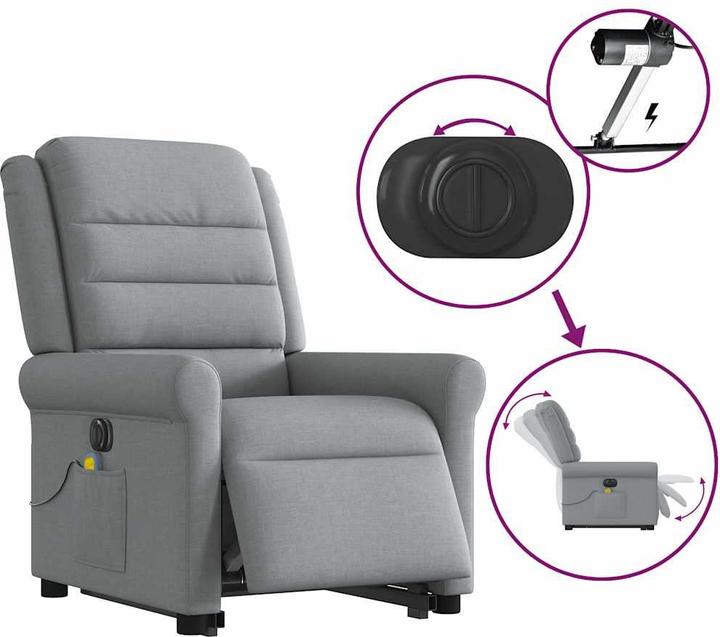 Image du produit vidaXL Massagesessel mit Aufstehhilfe