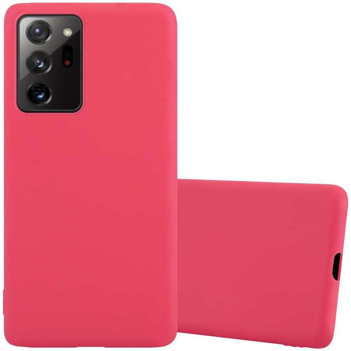 Cadorabo TPU Candy Cover (Samsung Galaxy Note 20+), Smartphone Hülle, Rot