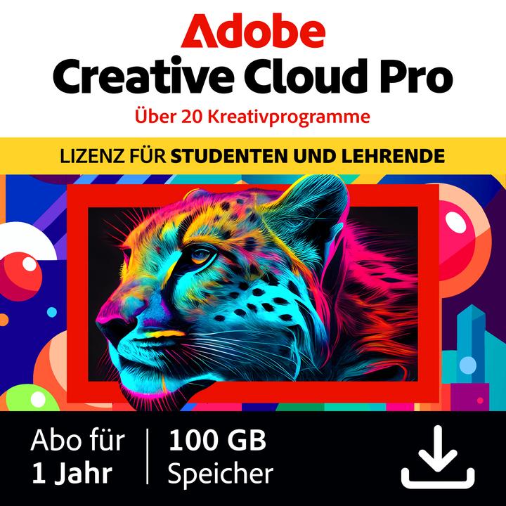 Adobe Creative Cloud Pro Education (1 User, 1 Geräte/User, 12 Monate)