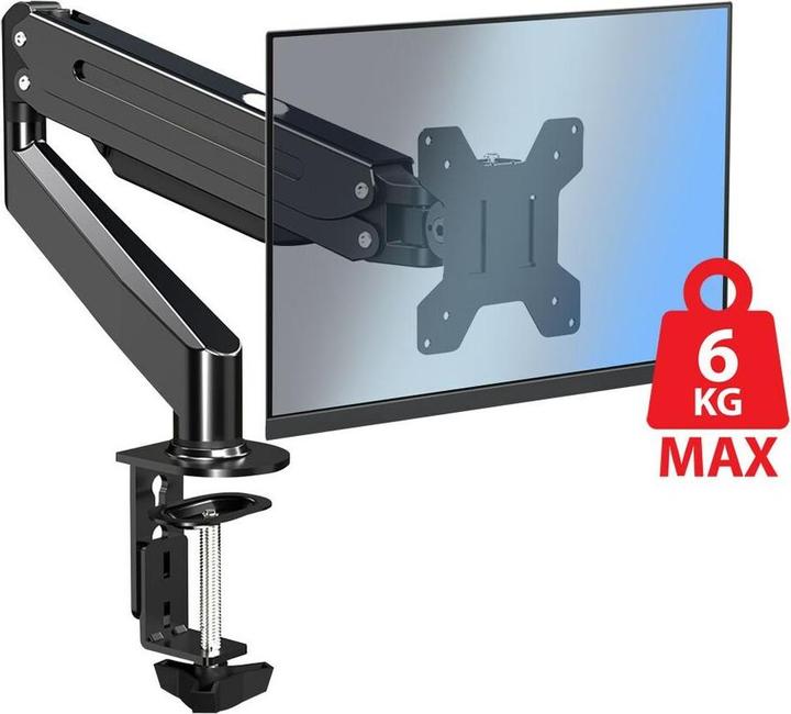 Actual product image Esperanza ERW019 Gas table mount for monitor 17-27" up to 6kg (Table, 27", 6 kg)